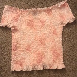 Off the shoulder crop top